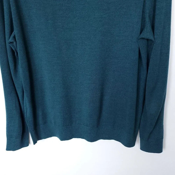 Banana Republic Baruffa Merino Wool Sweater Mens Size Large Blue Italian Yarn - Picture 11 of 13